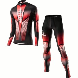 Löffler combinaison ski de fond WorldCup 2015 noir-rouge (pour enfants)